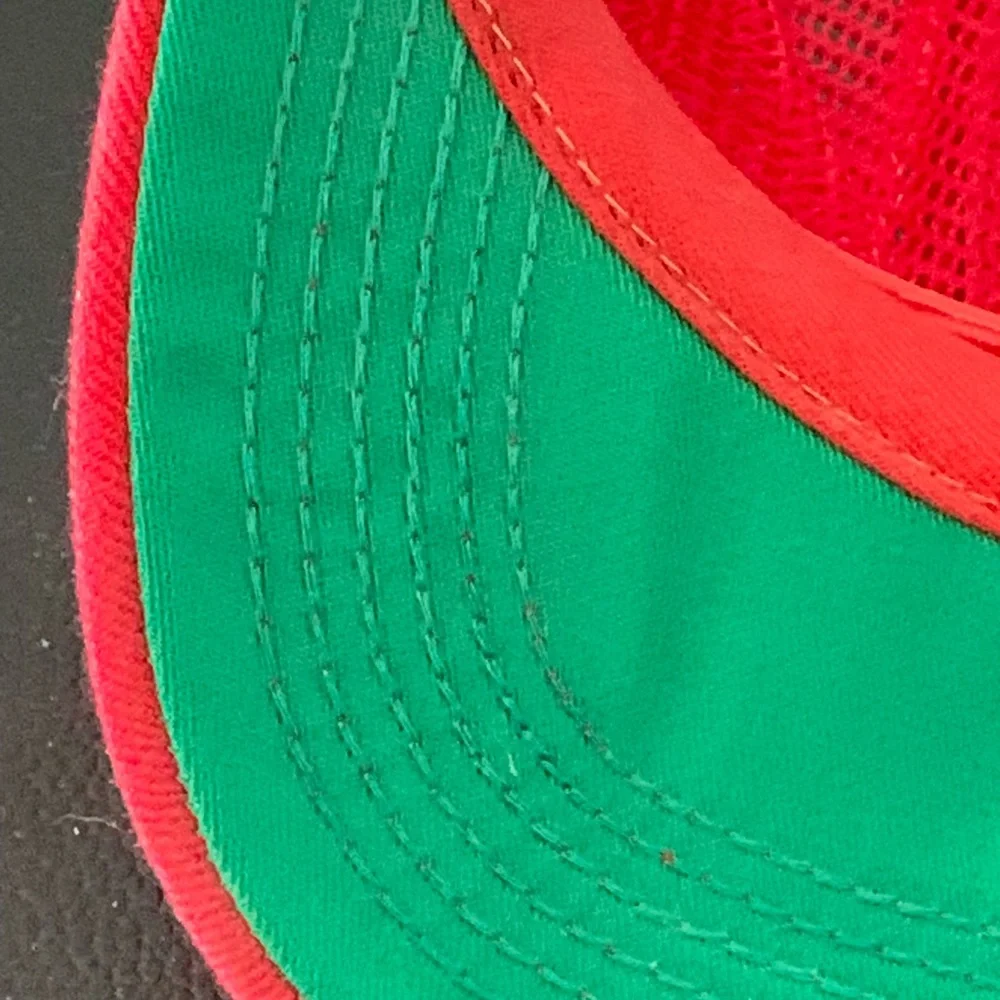 Vintage CF Consolidated Freight Trucker Snapback Hat Cap Red Patch Mesh Made USA